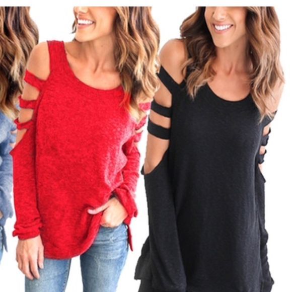 OFFER $12! Leo Lexi Top Cold Shoulder! - Picture 3 of 3